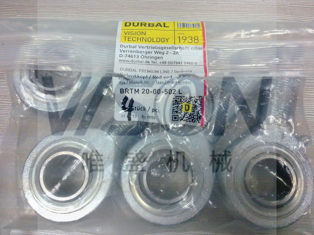 德國DURBAL軸承 BRM 10-00-501,DURBAL關節軸承BRM 10-00-502